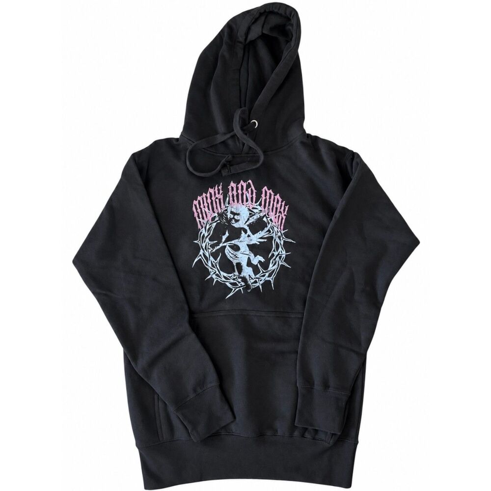 Black Graphic Hoodie